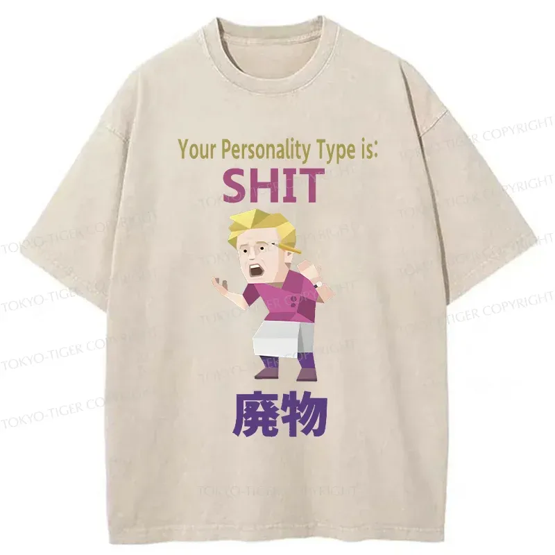 Tokyo-Tiger Your Special Mbti Washed T-Shirt