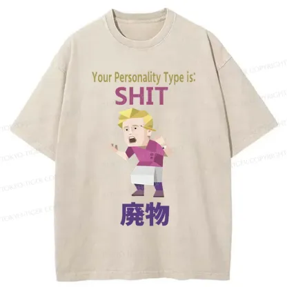 Tokyo-Tiger Your Special Mbti Washed T-Shirt
