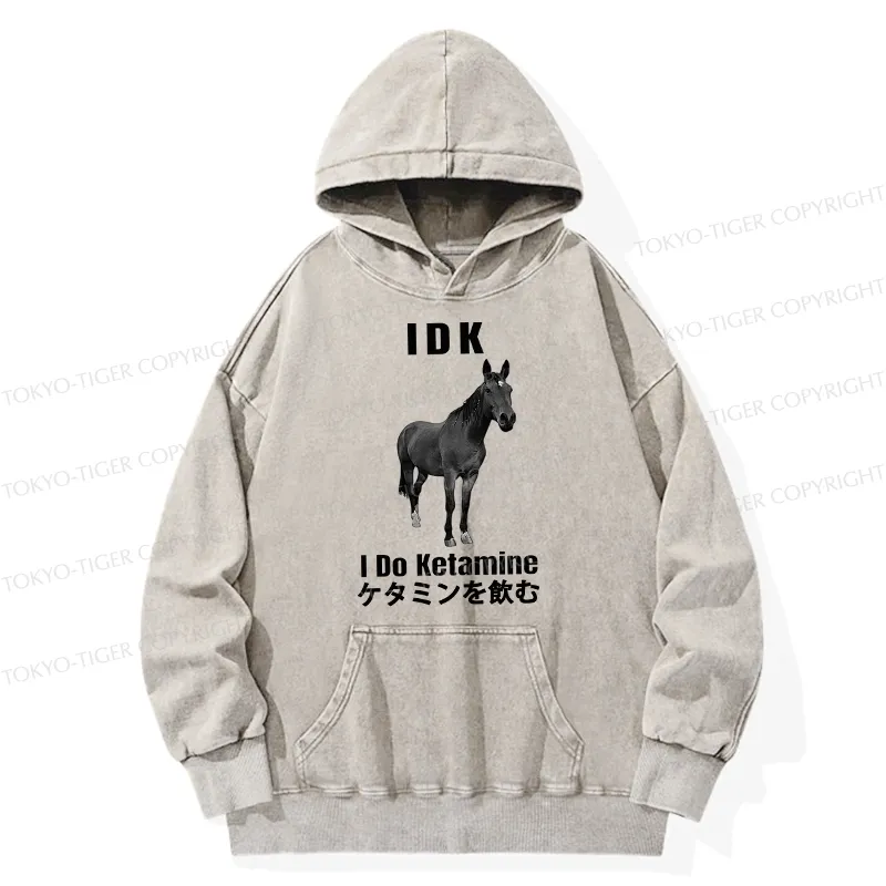 Tokyo-Tiger IDK I Do Ketamine Washed Hoodie Sale