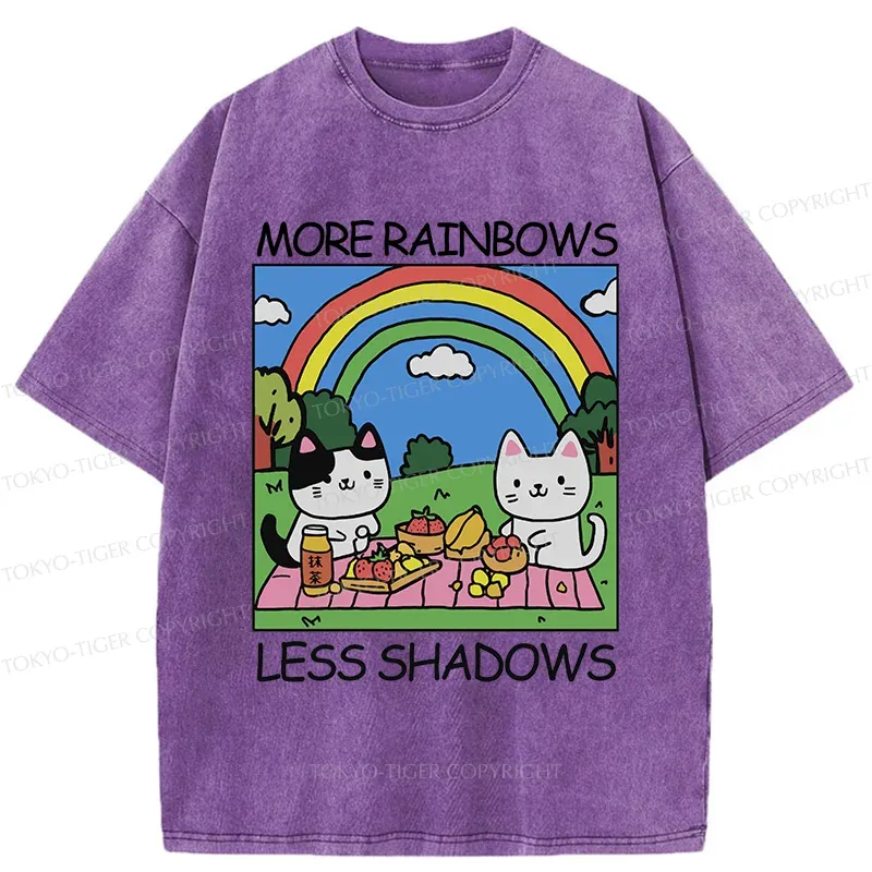 Tokyo-Tiger More Rainbows Less Shadows Washed T-Shirt