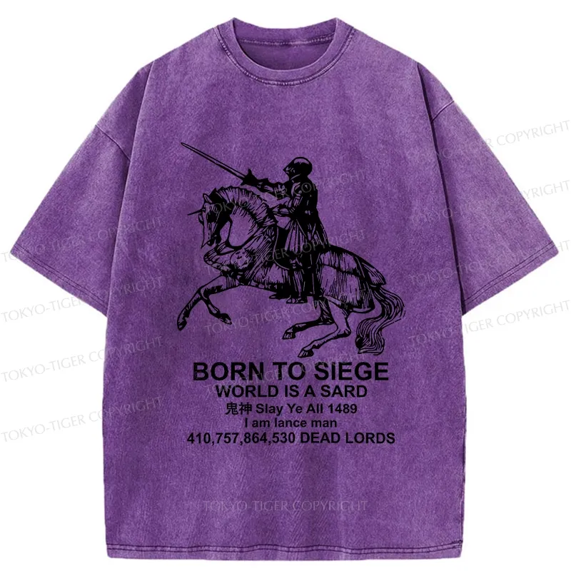 Tokyo-Tiger Born To Siege Washed T-Shirt