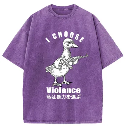 Tokyo-Tiger I Choose Violence Washed T-Shirt