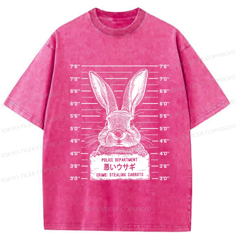 Tokyo-Tiger The Arrested Rabbit Washed T-Shirt