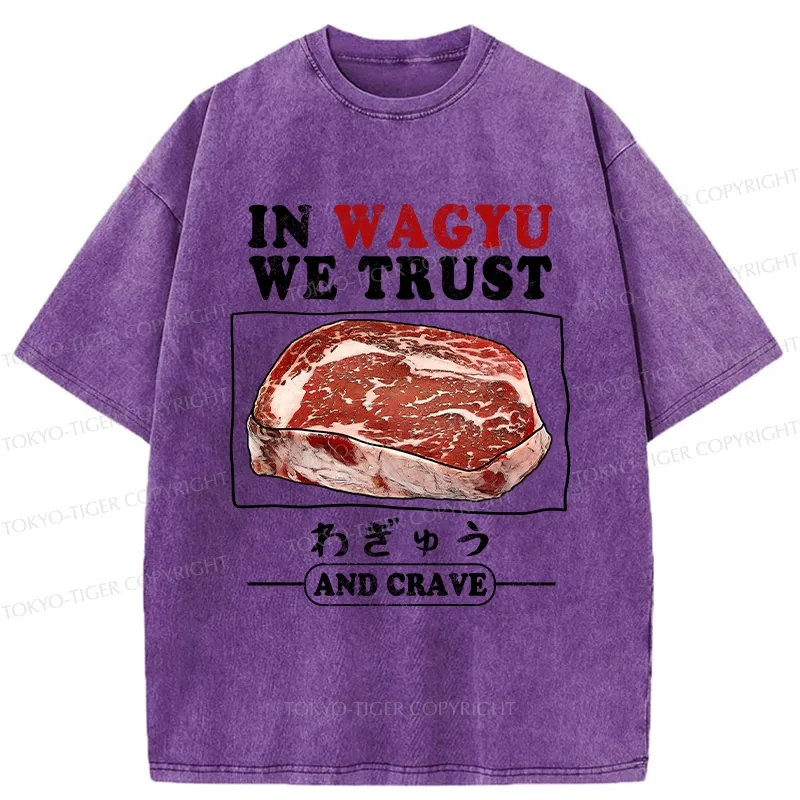 Tokyo-Tiger In Wagyu We Trust Washed T-Shirt Sale