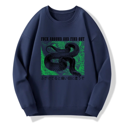 Tokyo-Tiger Cold And Heartless Snake Sweatshirt