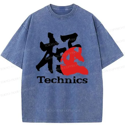 Tokyo-Tiger Technics Kanji Washed T-Shirt
