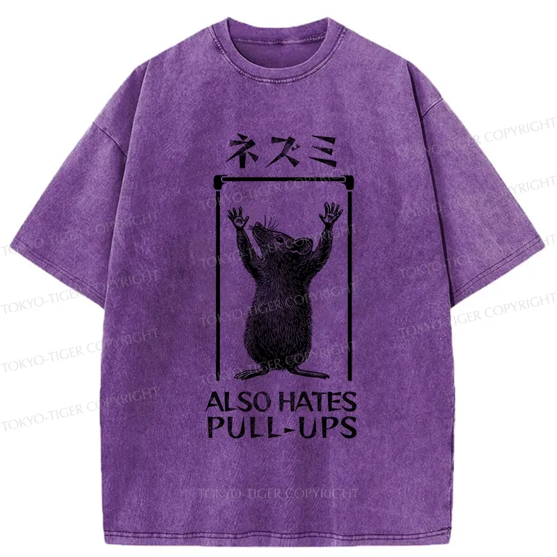 Tokyo-Tiger Rat Also Hates Pull-Ups Washed T-Shirt