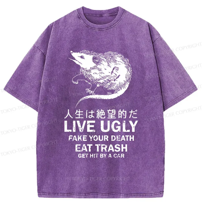 Tokyo-Tiger Life Is Hopeless Washed T-Shirt