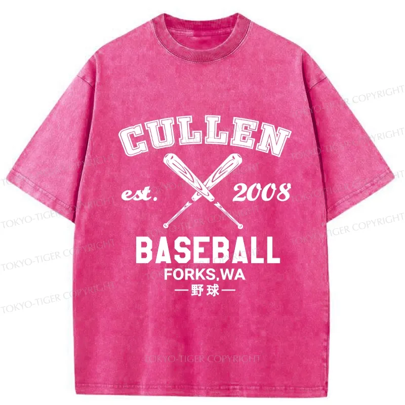 Tokyo-Tiger Cullen Baseball Washed T-Shirt