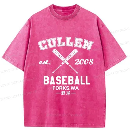 Tokyo-Tiger Cullen Baseball Washed T-Shirt