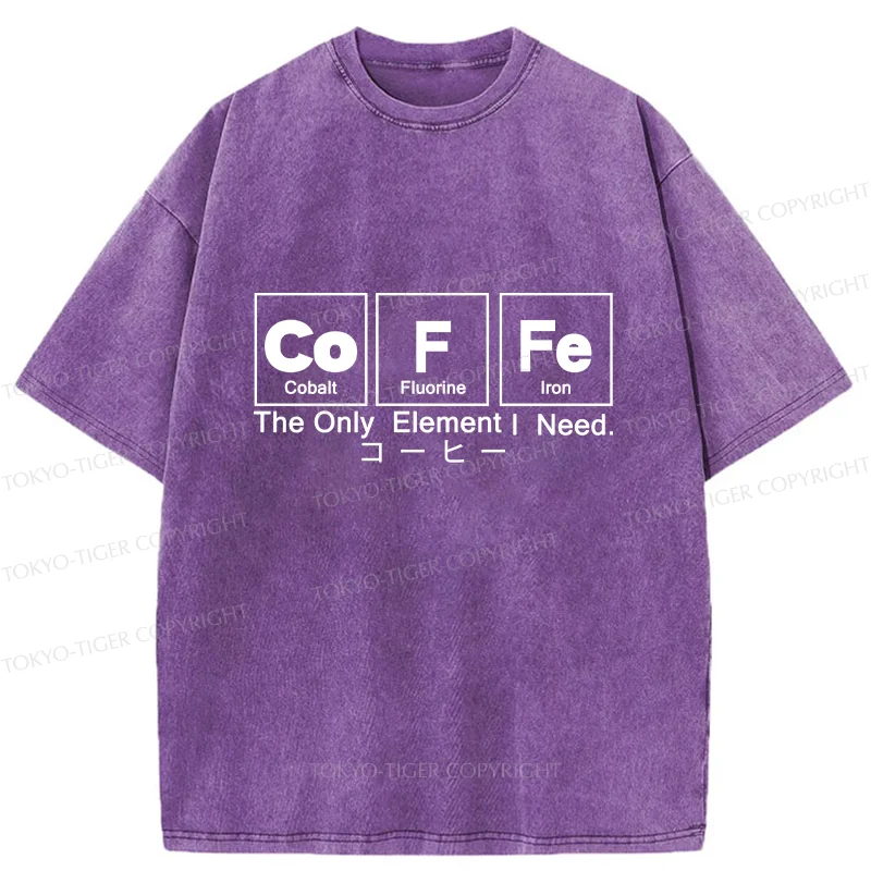 Tokyo-Tiger Water Of Life Funny Washed T-Shirt