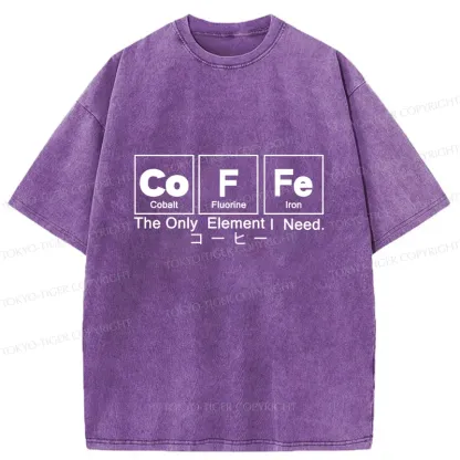 Tokyo-Tiger Water Of Life Funny Washed T-Shirt