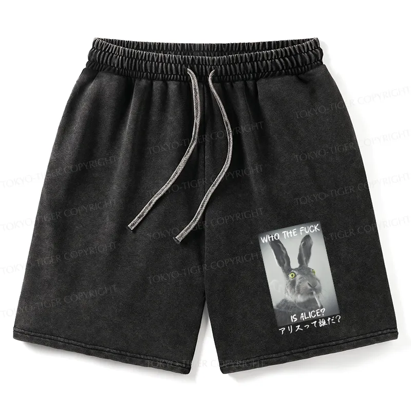 Tokyo-Tiger Who Is Alice? Washed Shorts Sale