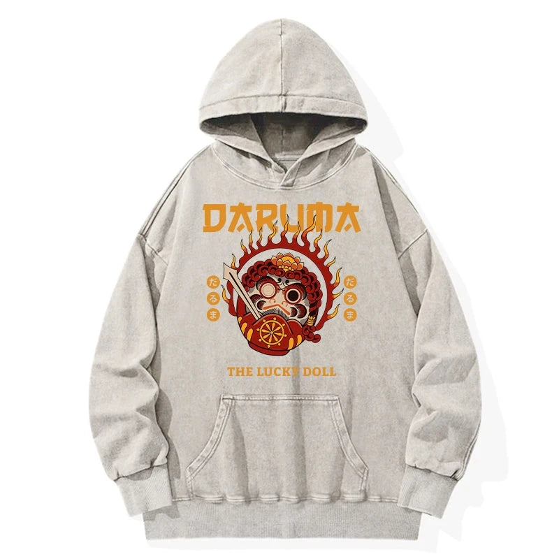 Tokyo-Tiger The Lucky Doll Washed Hoodie