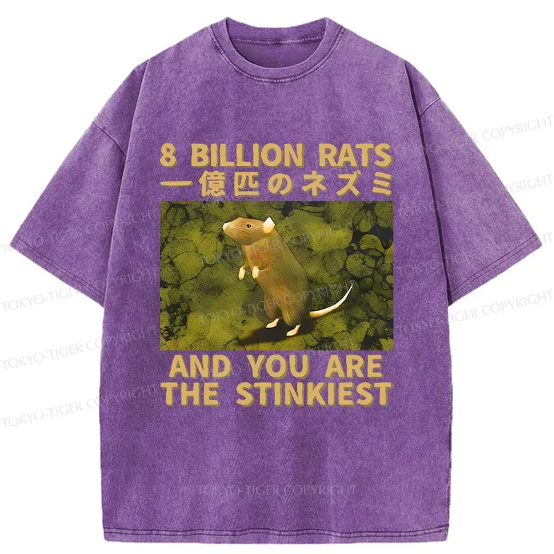 Tokyo-Tiger Smelliest Rat Washed T-Shirt