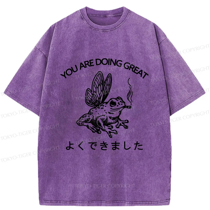Tokyo-Tiger You Are Doing Great Washed T-Shirt