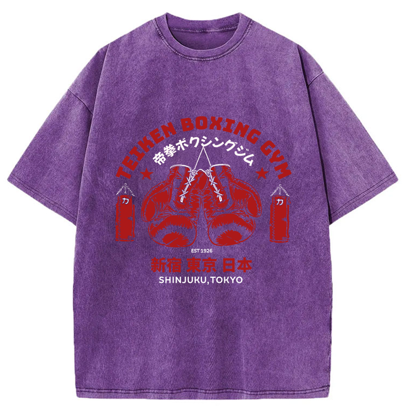Tokyo-Tiger Shinjuku Boxing Gym Washed T-Shirt