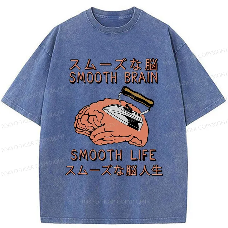 Tokyo-Tiger Smooth Life Washed T-Shirt