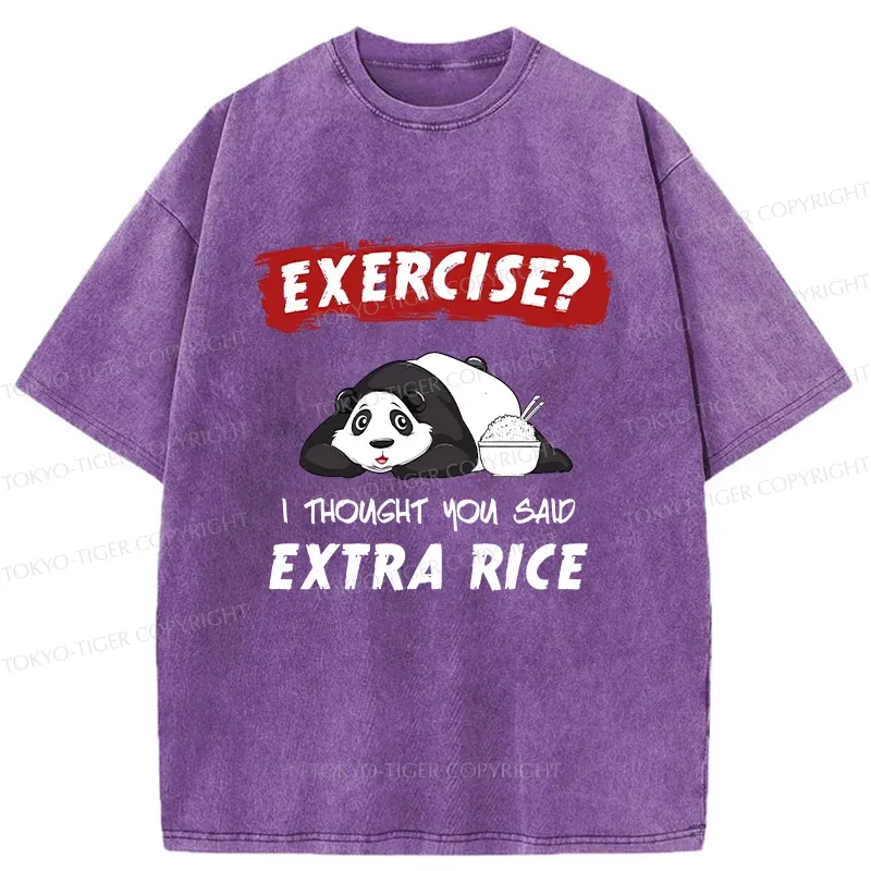 Tokyo-Tiger Funny Panda Washed T-Shirt