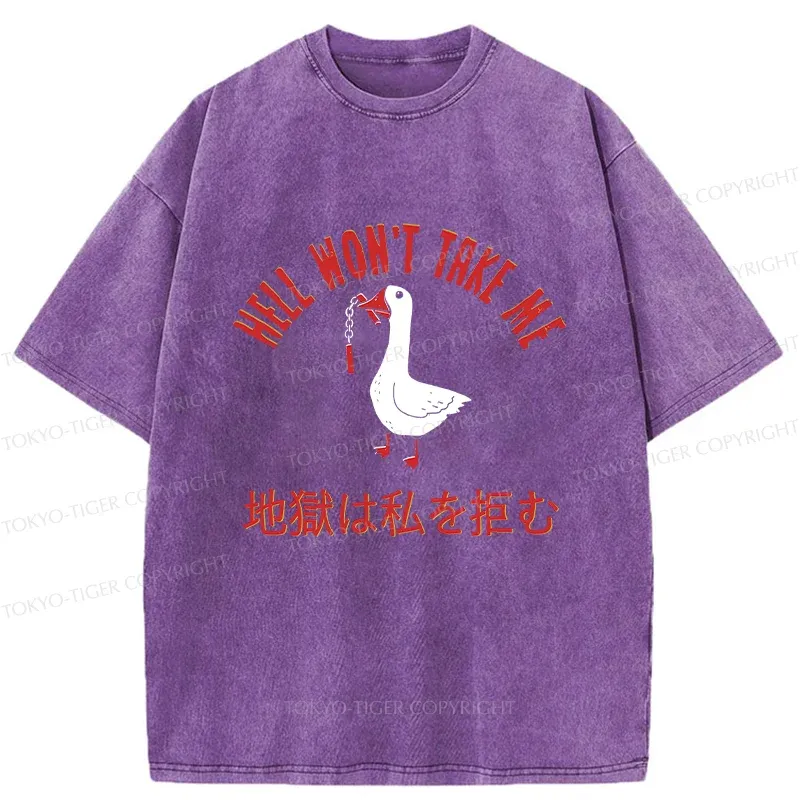 Tokyo-Tiger Goose Rejected By Hell Washed T-Shirt