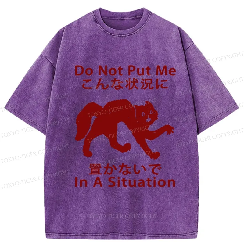 Tokyo-Tiger Do Not Put Me In A Situation Washed T-Shirt