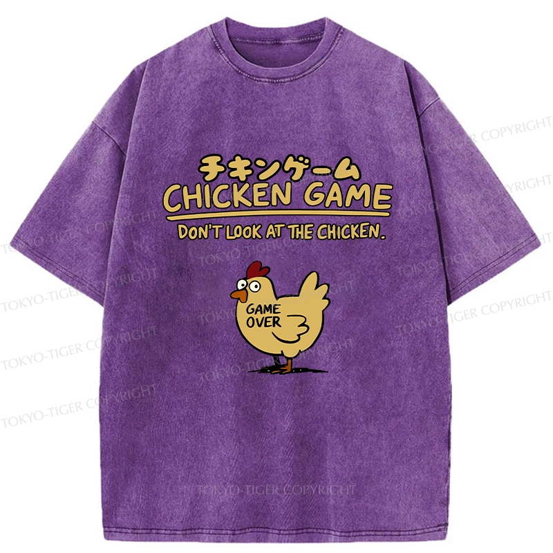 Tokyo-Tiger Don't Look At The Chicken Washed T-Shirt