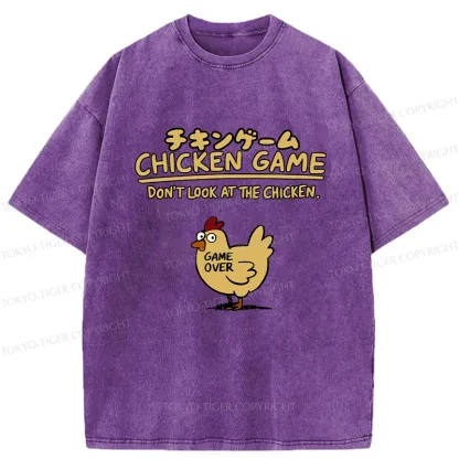 Tokyo-Tiger Don't Look At The Chicken Washed T-Shirt
