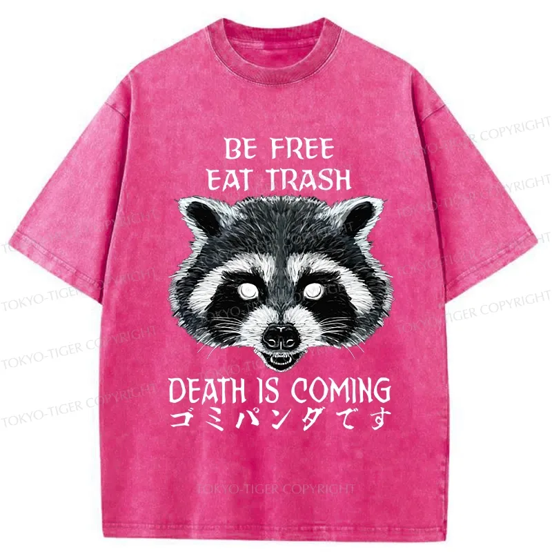 Tokyo-Tiger Be Free Eat Trash Washed T-Shirt
