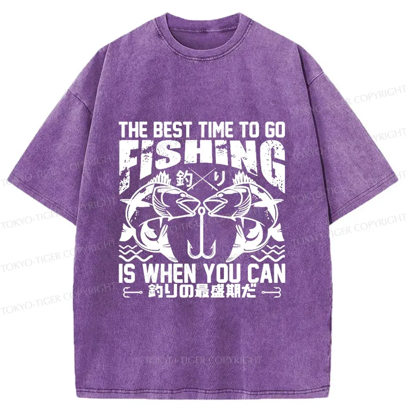 Tokyo-Tiger Peak Fishing Season Washed T-Shirt