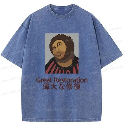 Tokyo-Tiger Great Restoration Washed T-Shirt