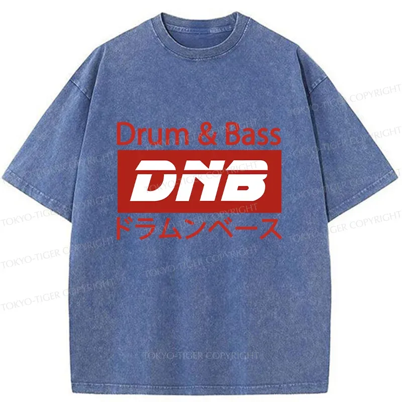 Tokyo-Tiger Drum & Bass Japanese Washed T-Shirt