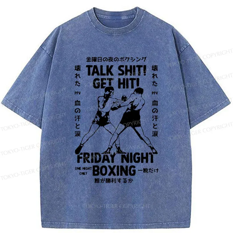Tokyo-Tiger Friday Night Boxing Washed T-Shirt