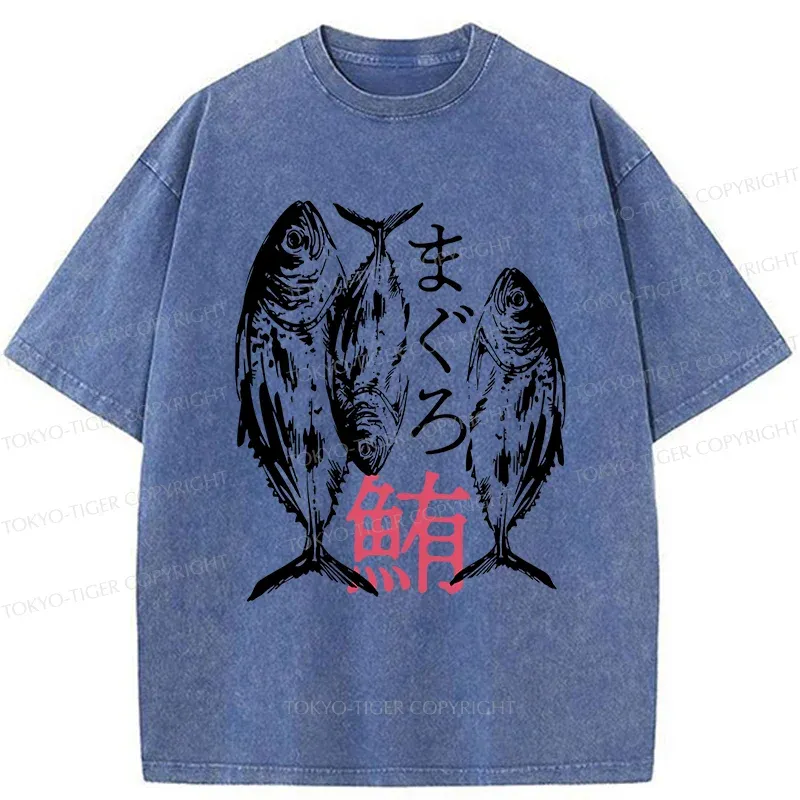 Tokyo-Tiger Japanese Tuna Washed T-Shirt