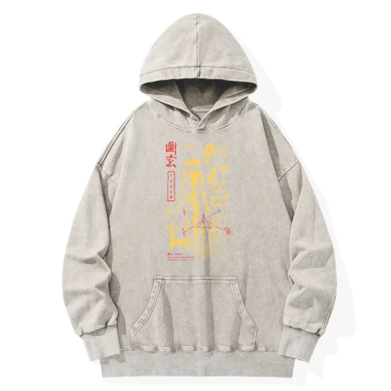 Tokyo-Tiger Spooky Ghost Japanese Washed Hoodie