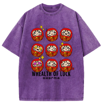 Tokyo-Tiger Whealth Of Luck Washed T-Shirt