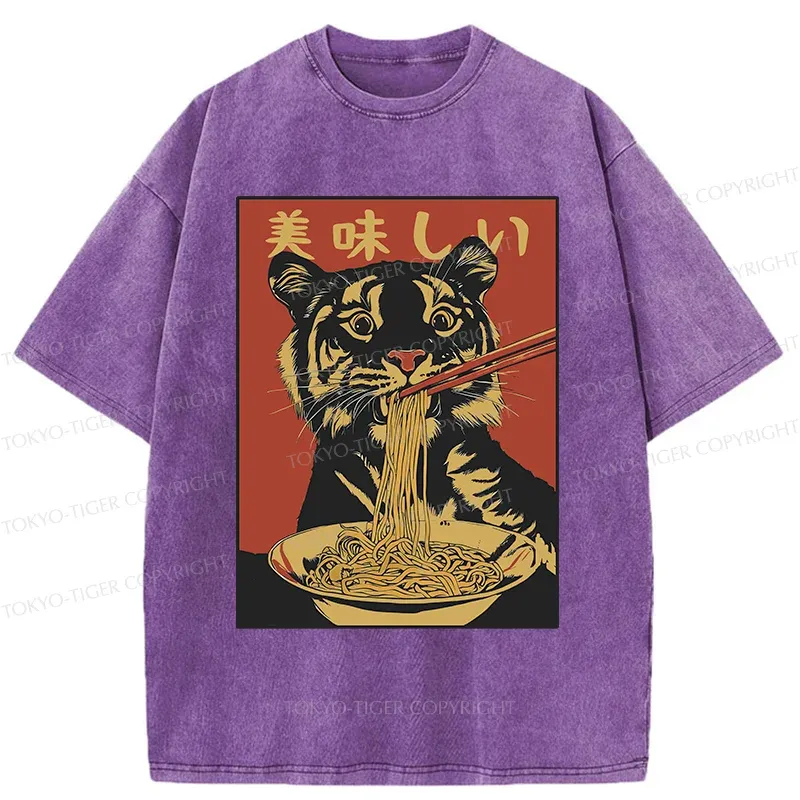 Tokyo-Tiger Sinuous Snake Washed T-Shirt Sale