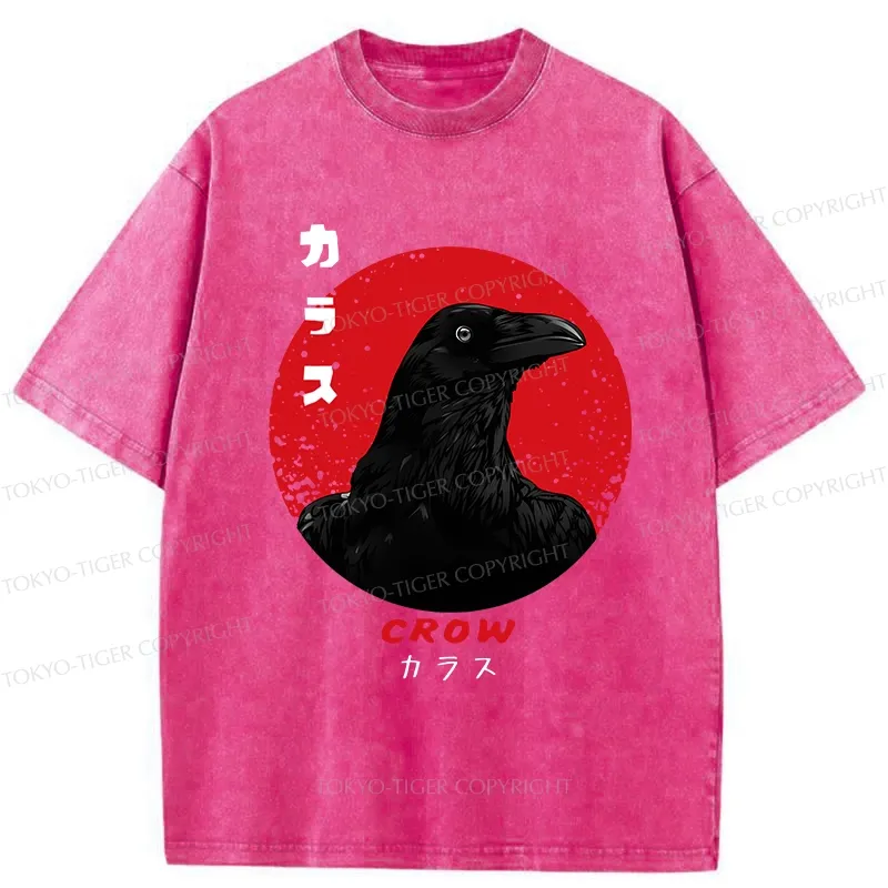 Tokyo-Tiger Mysterious Crow Washed T-Shirt