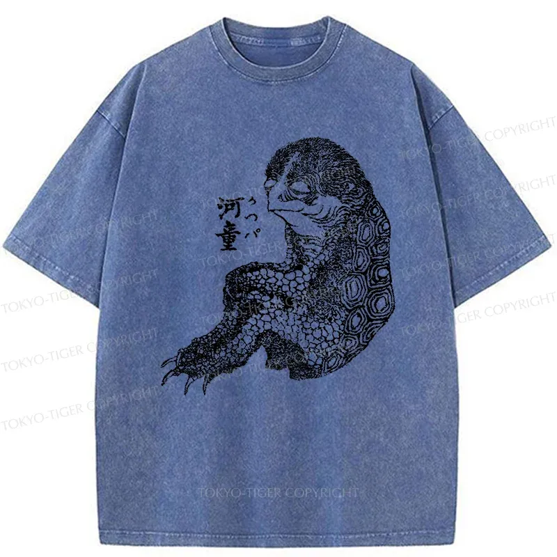 Tokyo-Tiger Japanese Monster Washed T-Shirt