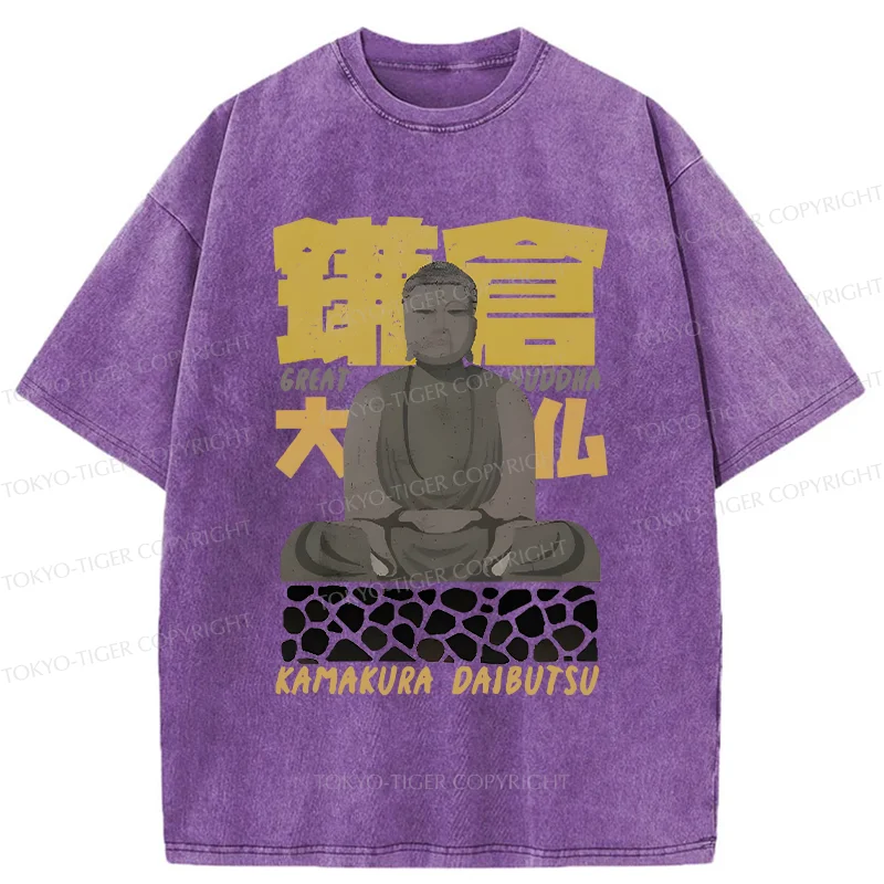 Tokyo-Tiger Kamakura Daibutsu Washed T-Shirt