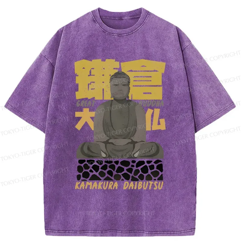 Tokyo-Tiger Kamakura Daibutsu Washed T-Shirt
