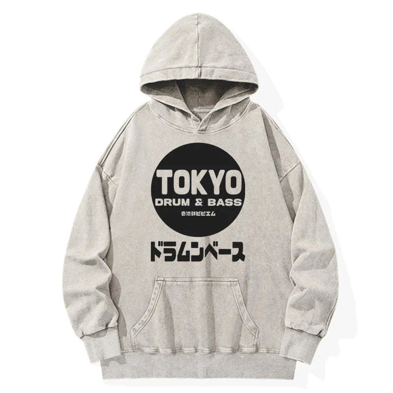 Tokyo-Tiger Tokyo DnB Japanese Washed Hoodie Sale