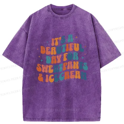 Tokyo-Tiger Sushi Lovers Washed T-Shirt