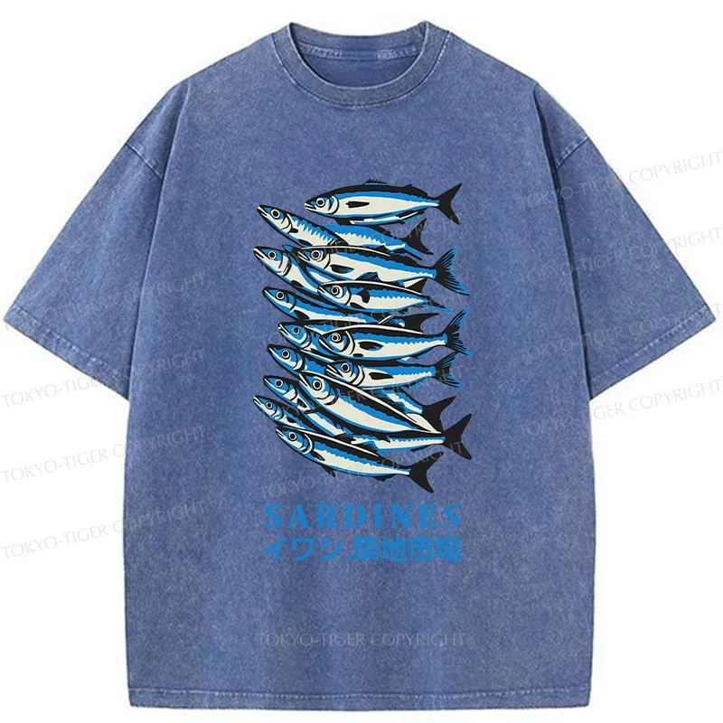 Tokyo-Tiger Tokyo Fish Market Washed T-Shirt
