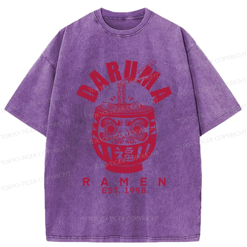 Tokyo-Tiger Daruma Ramen Washed T-Shirt