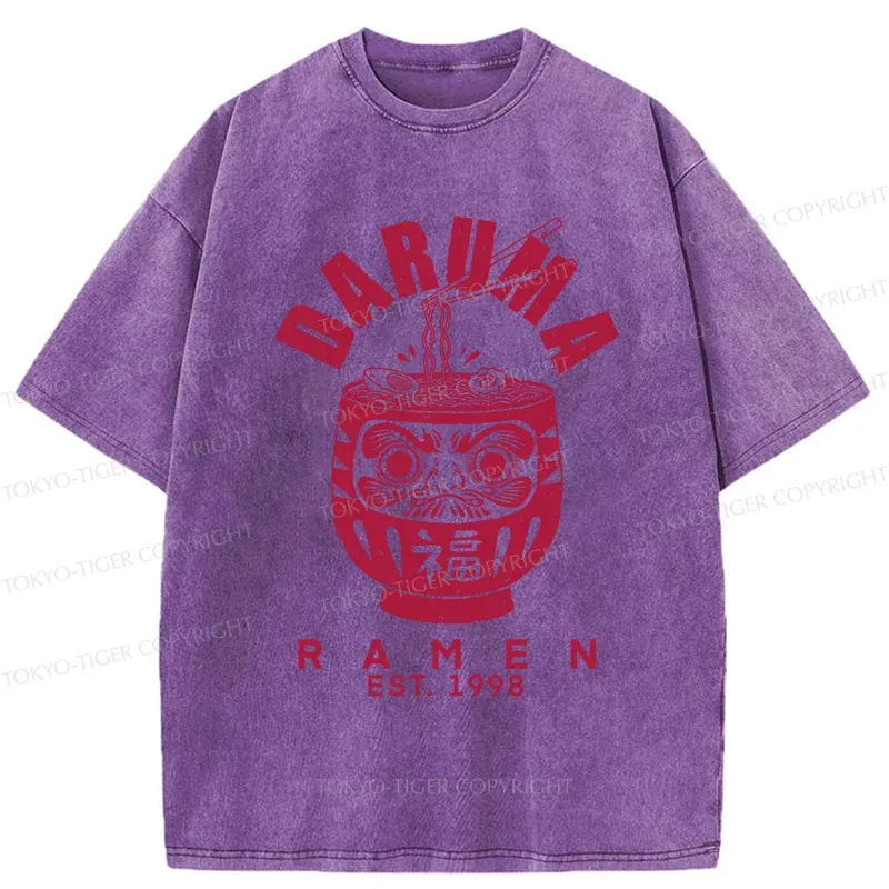 Tokyo-Tiger Daruma Ramen Washed T-Shirt