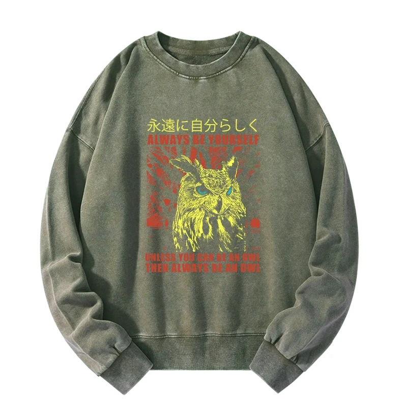 Tokyo-Tiger Always Be Yourself Japanese Washed Sweatshirt