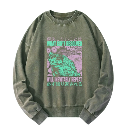 Tokyo-Tiger What Ist Resolved Forg Washed Sweatshirt