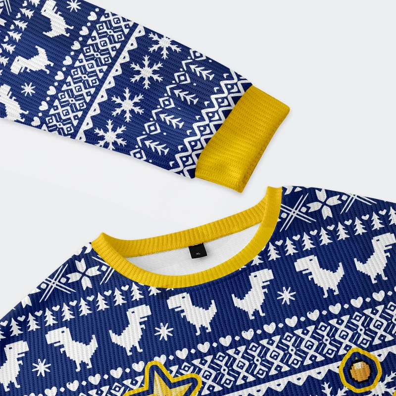 Tokyo-Tiger Cute Tree Rex Christmas Ugly Sweatshirt