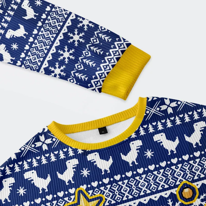 Tokyo-Tiger Cute Tree Rex Christmas Ugly Sweatshirt