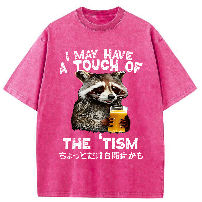 Tokyo-Tiger Autistic Raccoon Washed T-Shirt
